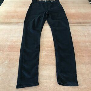 Rag & Bone Nina Skinny Jeans Women 24 Black Mid Rise Stretch Preppy 17199
